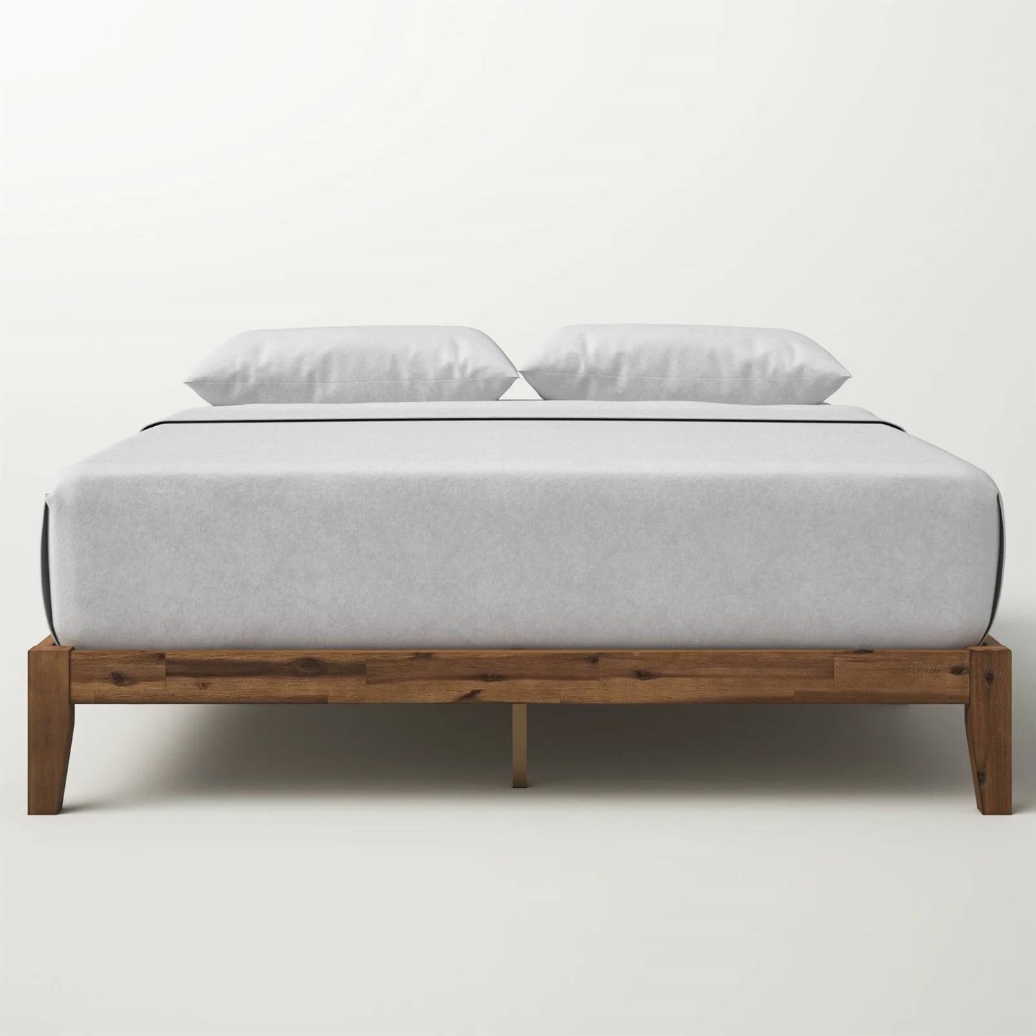 Full size Simple Modern Solid Wood Platform Bed Frame - 700 lb. Weight Capacity-1