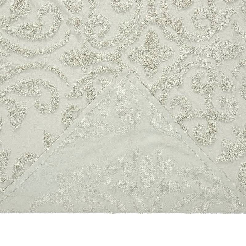 Full Size 100-Percent Cotton Chenille 3-Piece Coverlet Bedspread Set in Sage