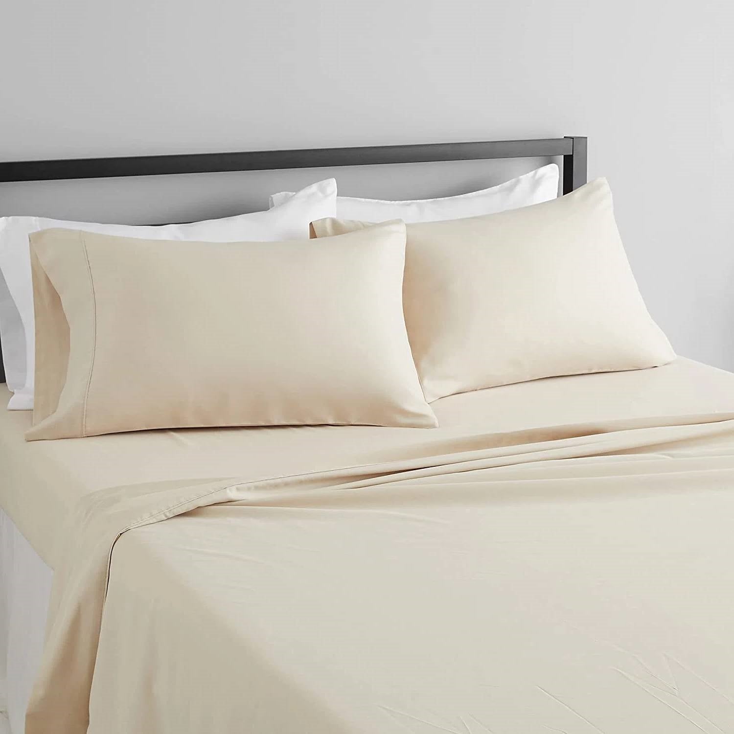 Full Ivory 100-Percent Egyptian Cotton 1000 Thread Count 4-Piece Sheet Set-0