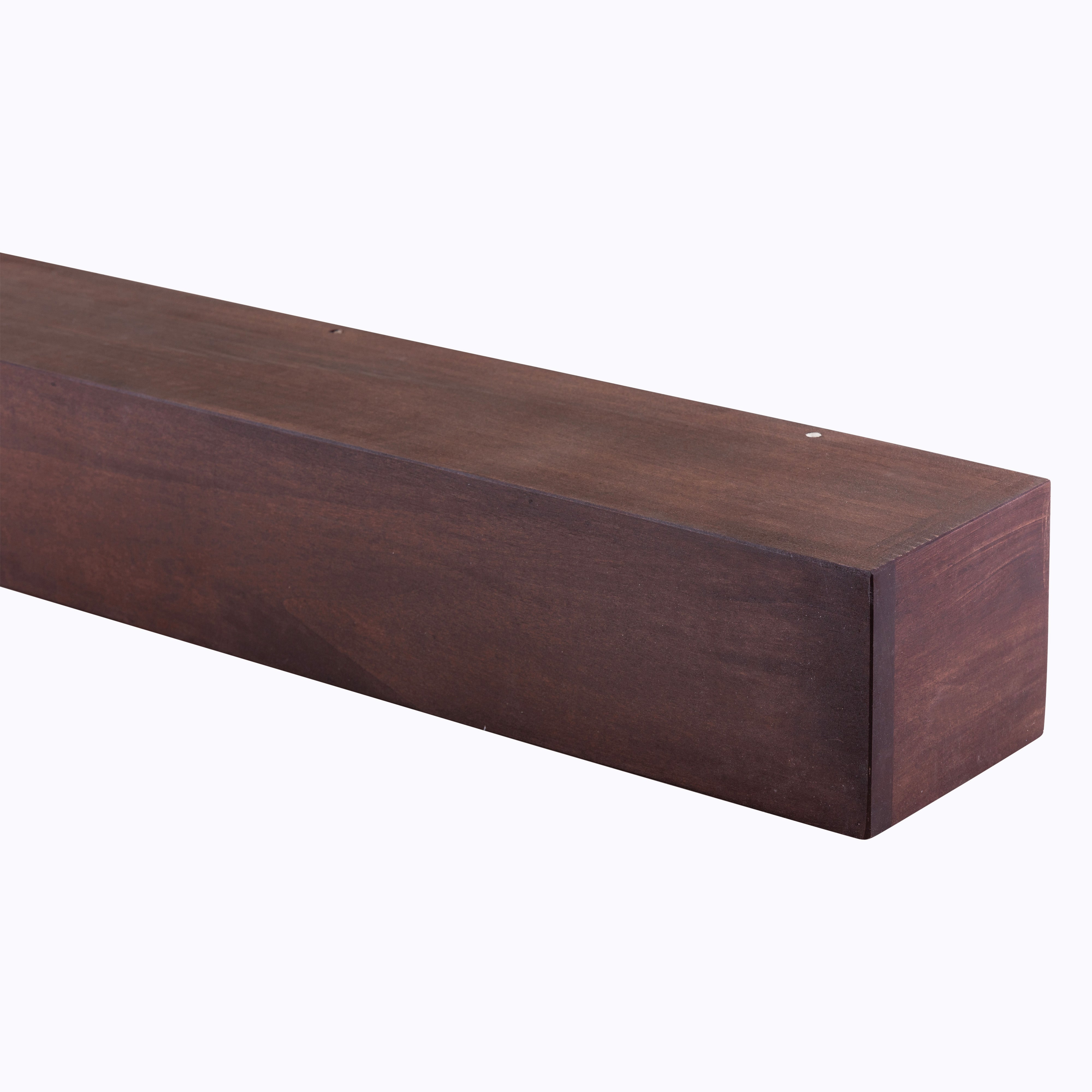 Farmhouse Poplar Wood Floating Fireplace Mantel