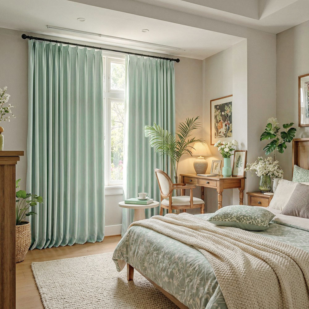 Finley Faux Satin Polyester Curtains
