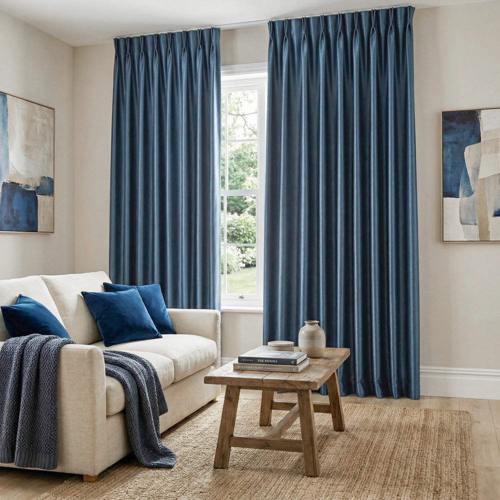 Finley Faux Satin Polyester Curtains