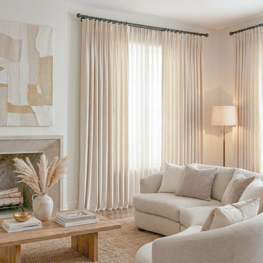 Finley Faux Satin Polyester Curtains