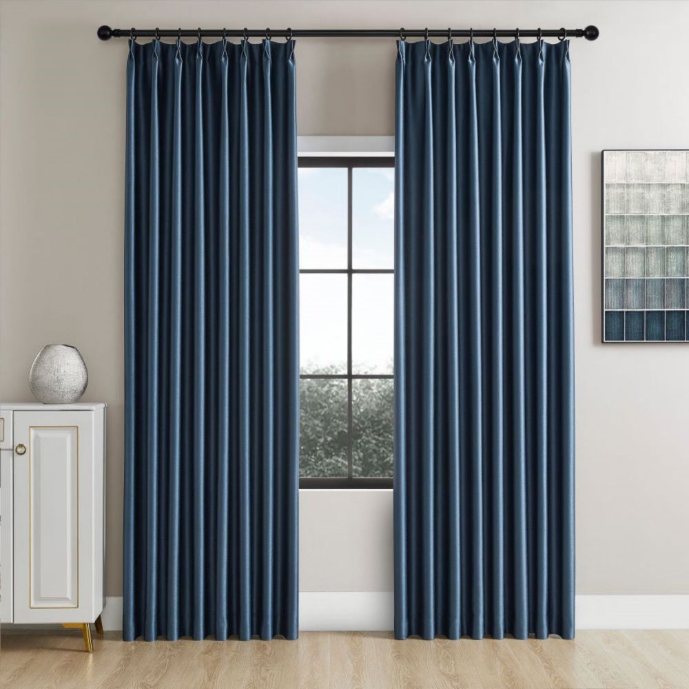 Finley Faux Satin Polyester Curtains