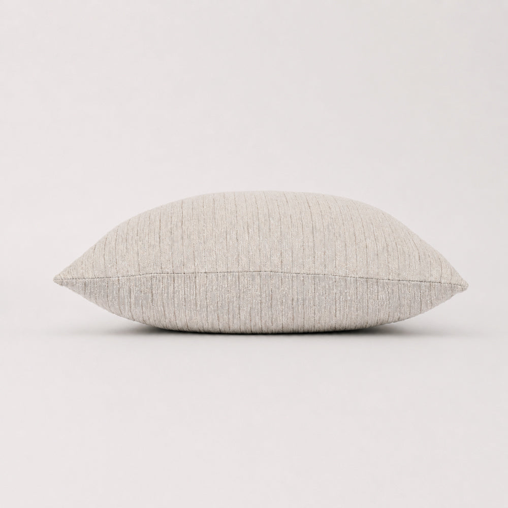 Flint Oatmeal Textured Weave Pillow Cover