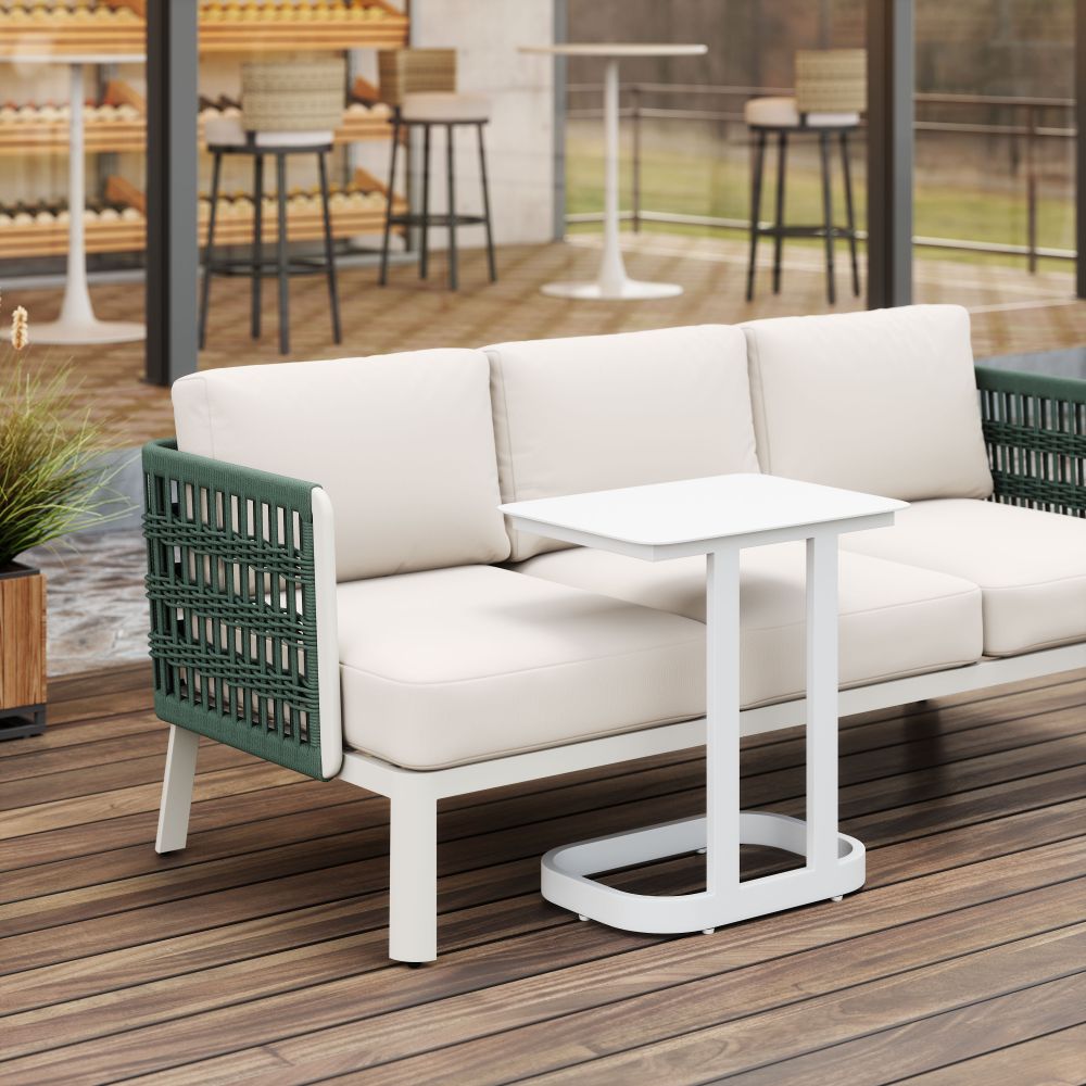 Friss Aluminum Rectangular End Table