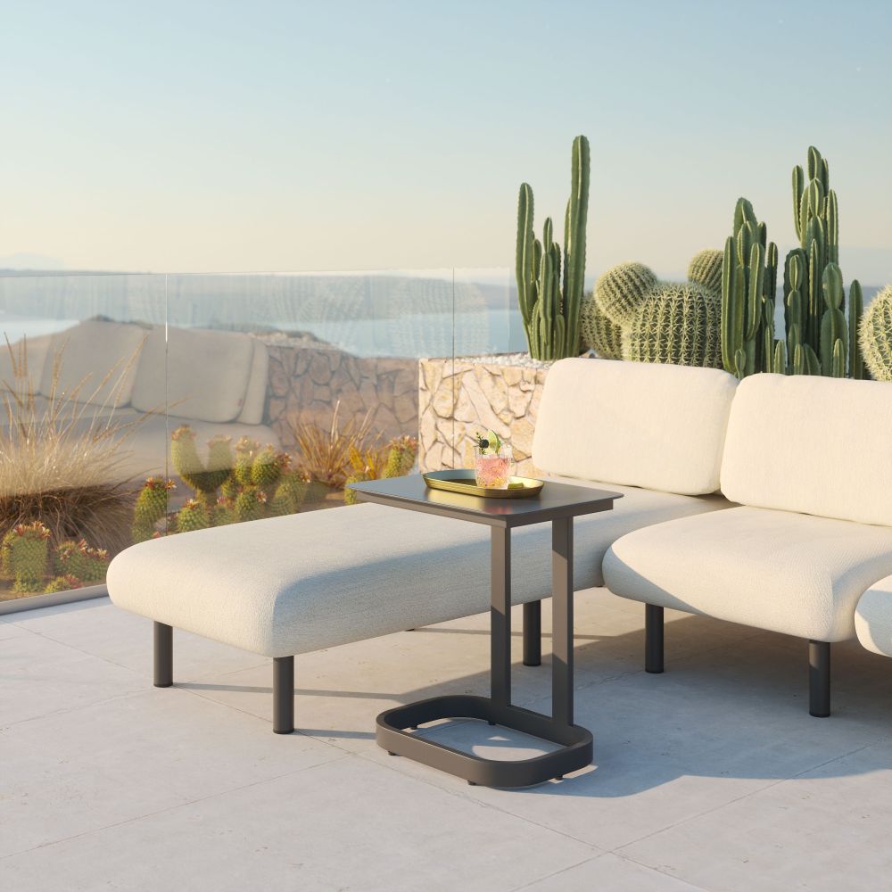 Friss Aluminum Rectangular End Table