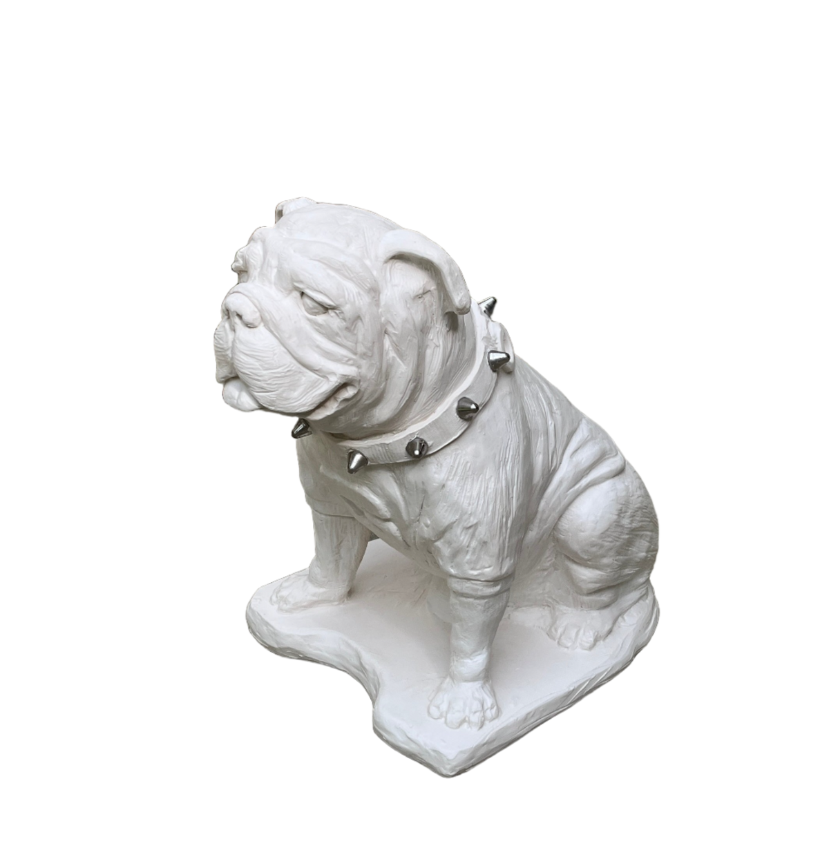 Georgia Bulldogs UGA Mascot White Cement Statue