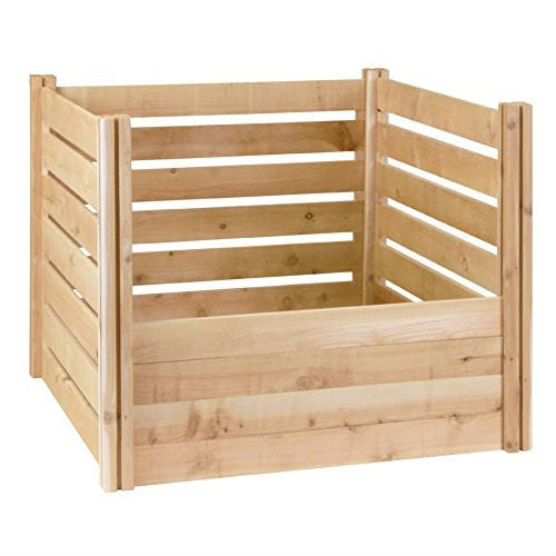 Outdoor 174-Gallon Wooden Compost Bin made from Eco-Friendly Cedar Wood-2