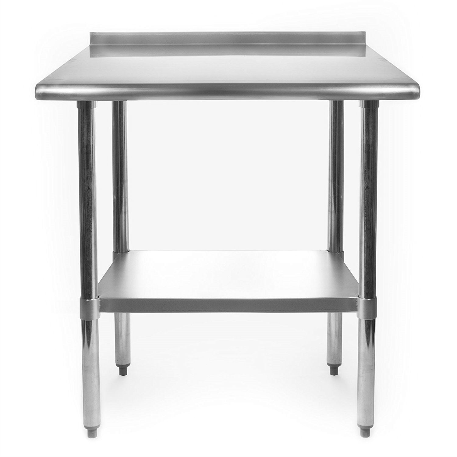 Heavy Duty 30 x 24 inch Stainless Steel Restaurant Kitchen Prep Work Table with Backsplash-1