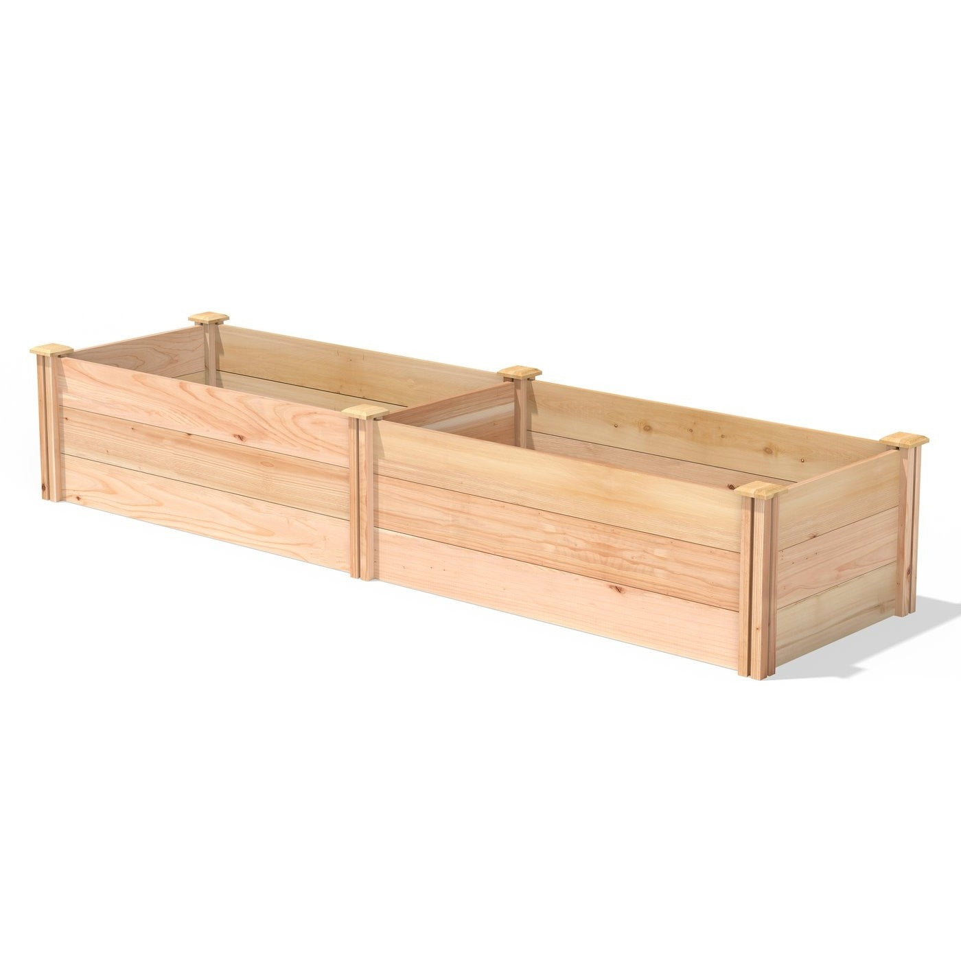 2 ft x 8 ft Tall Cedar Wood Raised Garden Bed - Made in USA-1