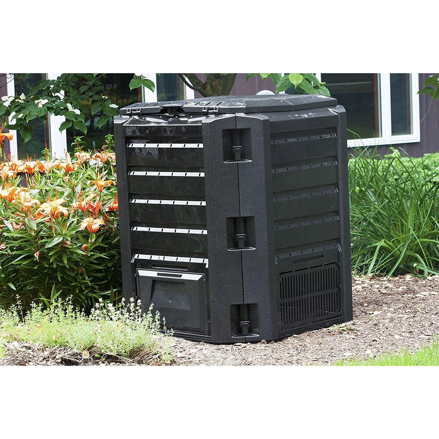 Black Composter 100-Gallon Compost Bin for Home Composting-3