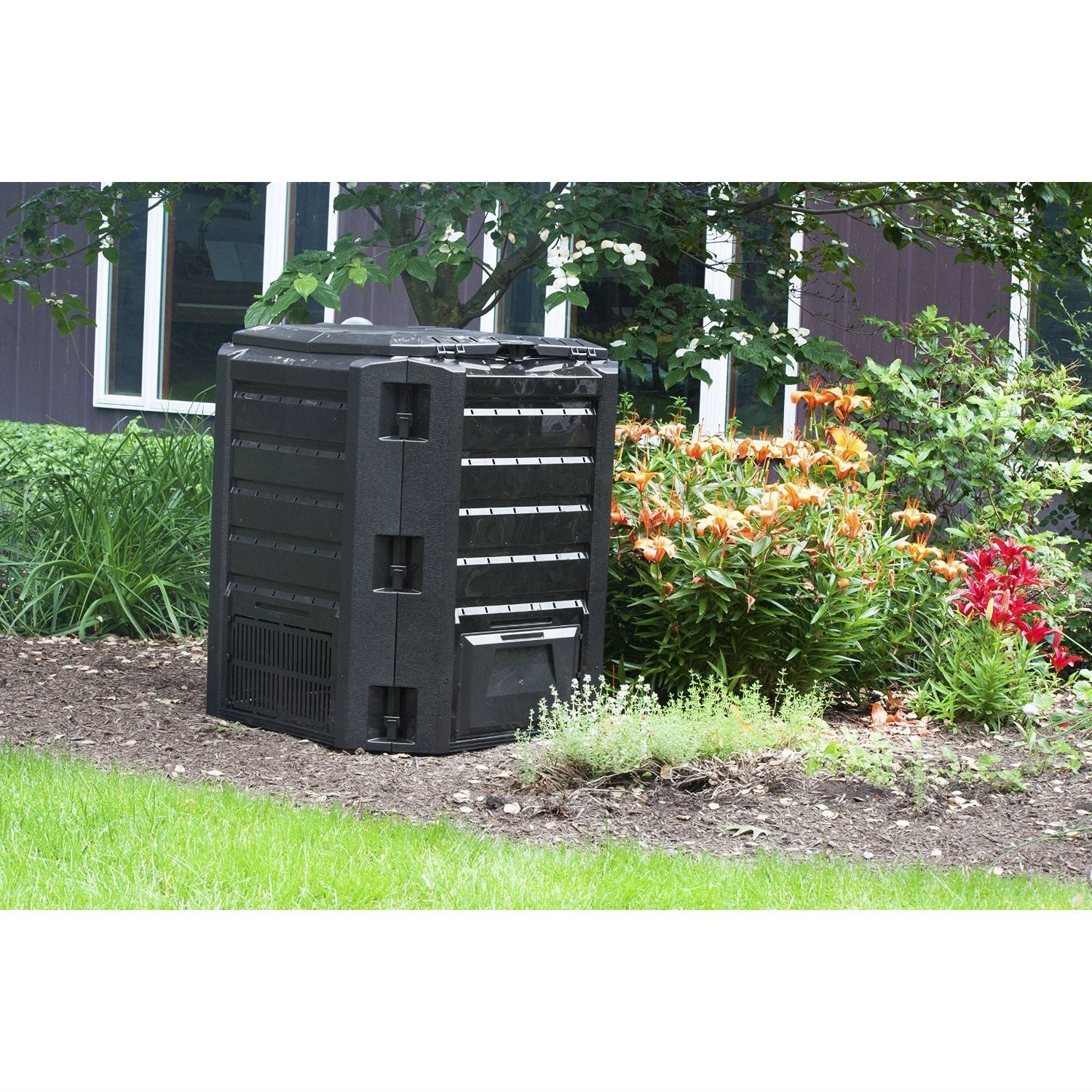 Black Composter 100-Gallon Compost Bin for Home Composting-4