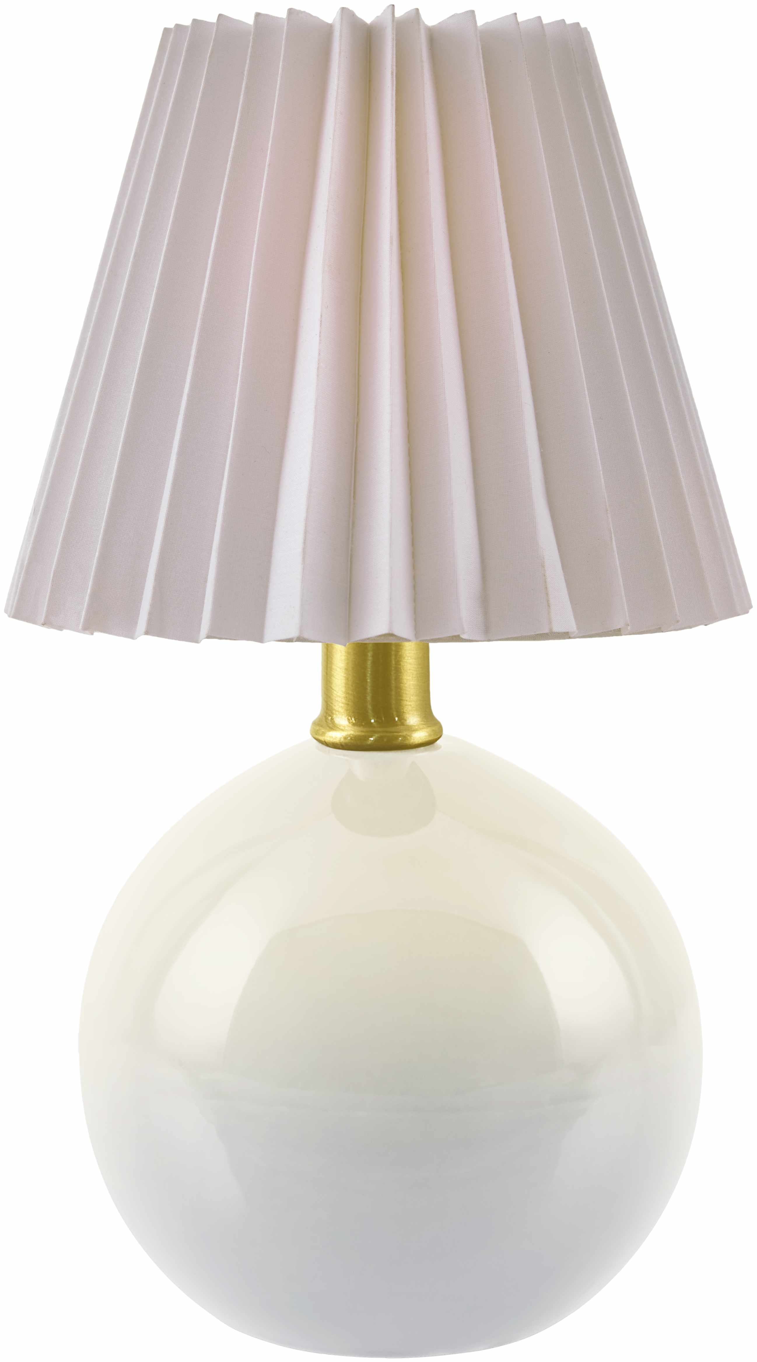 Granjenal Shiny White Ceramic Table Lamp-1