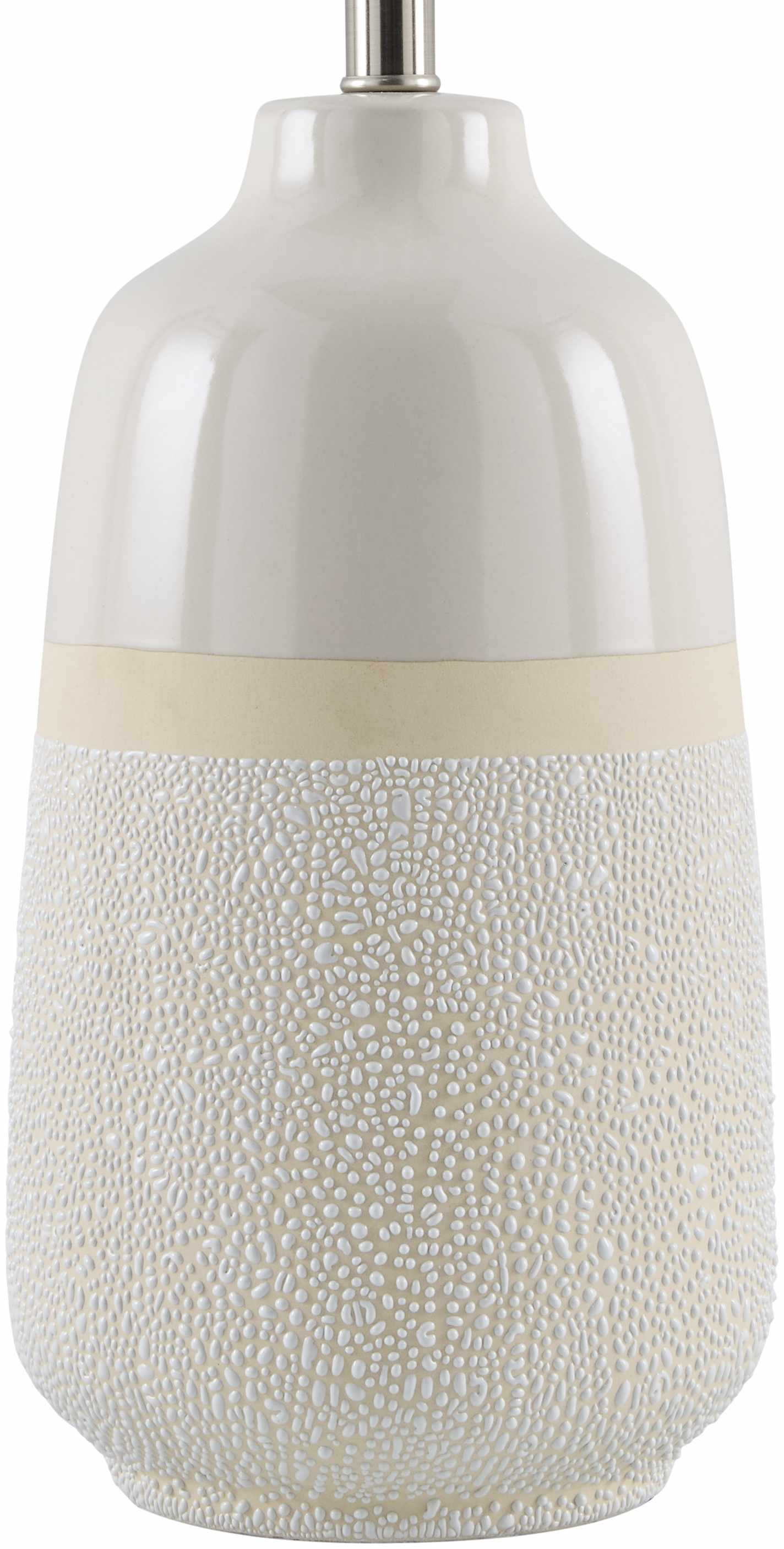 Dark Gray Bohemian Table Lamp with global details for bedside or console tables-2