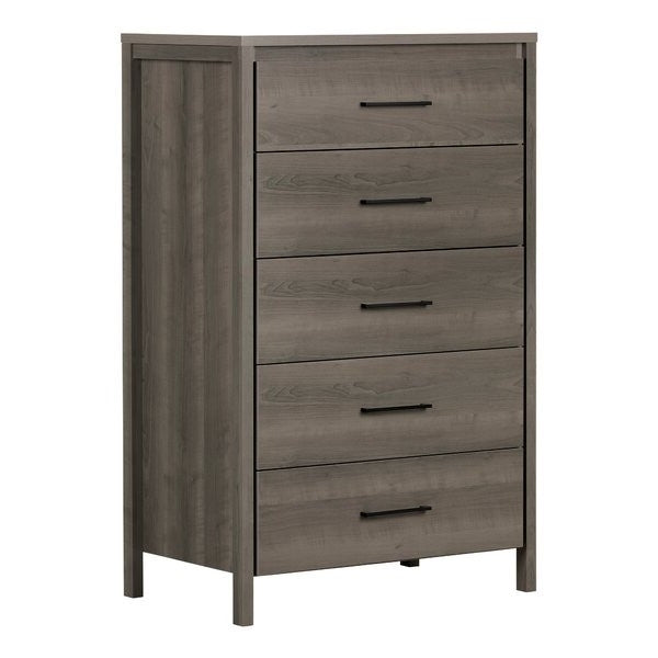 Modern Grey 5 Drawer Storage Chest-0