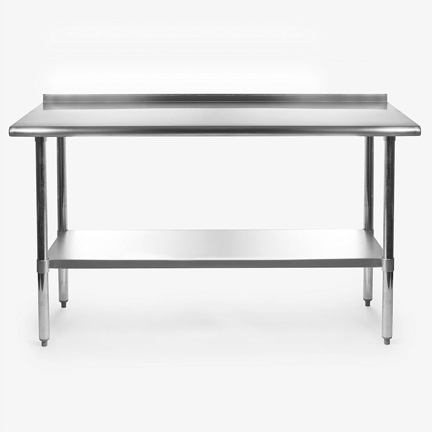 Stainless Steel 60 x 24 inch Heavy Duty NSF Certified  Work Bench Prep Table with Backsplash-0