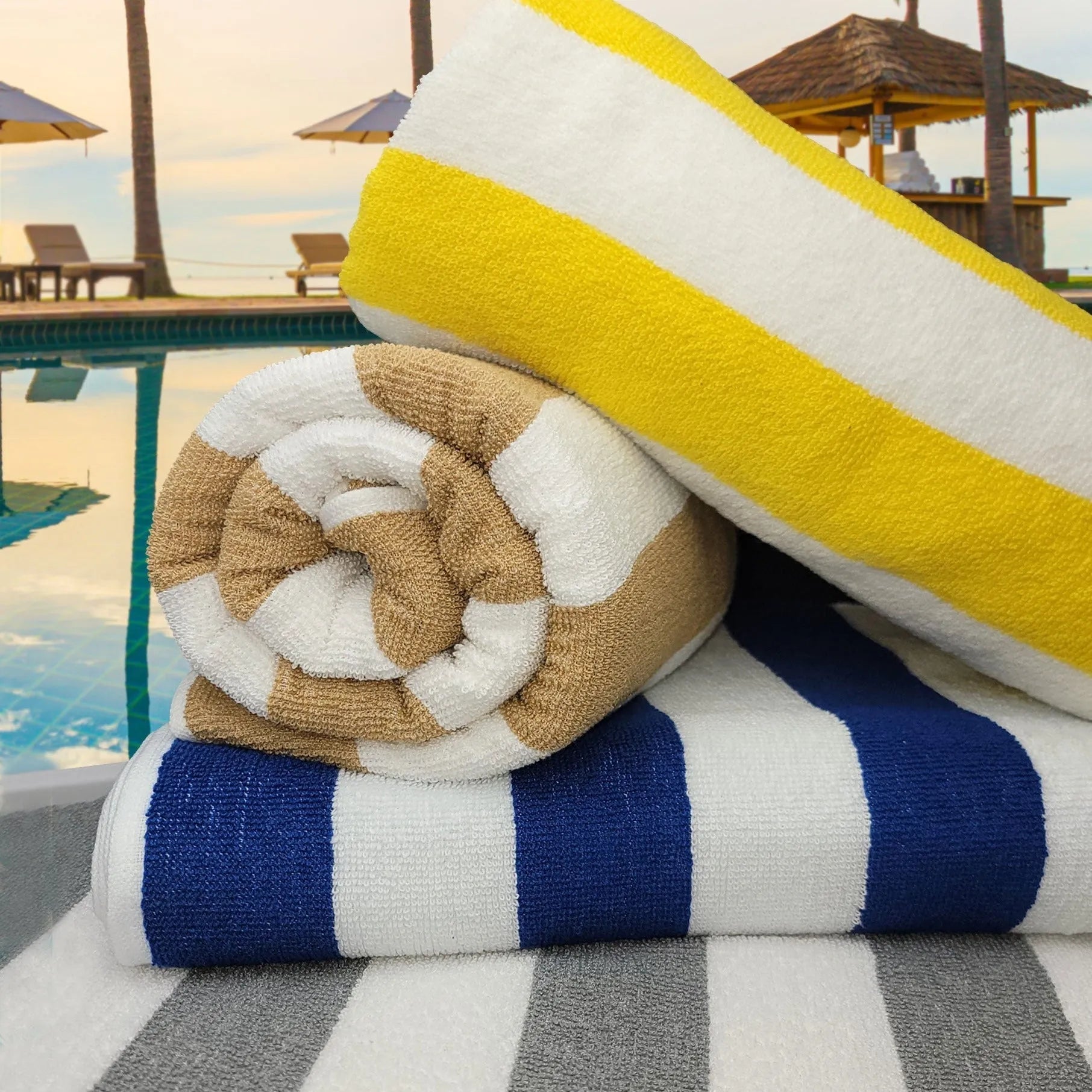 GOC Collection Cabana Pool Towels 6 PK-5