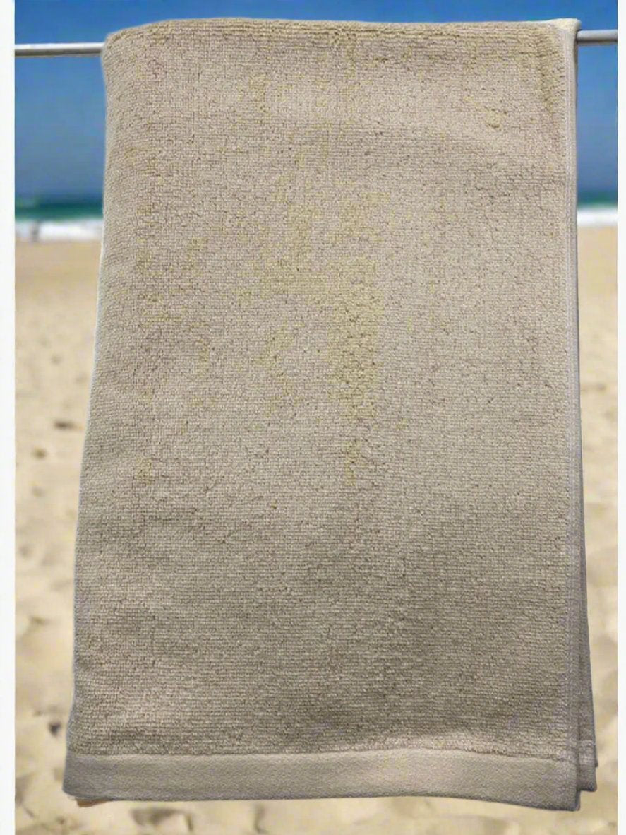 Taupe Color Bleach Safe Beach Towel 35"X70" 6 PK-0