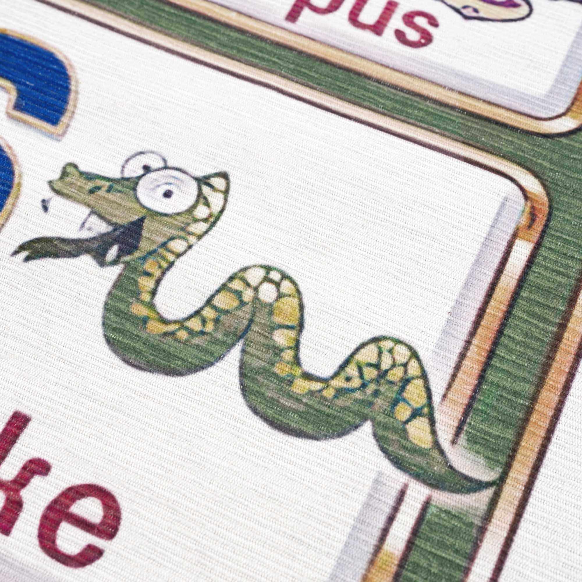 Osric Colorful Alphabet Washable Kids Rug - Clearance-5