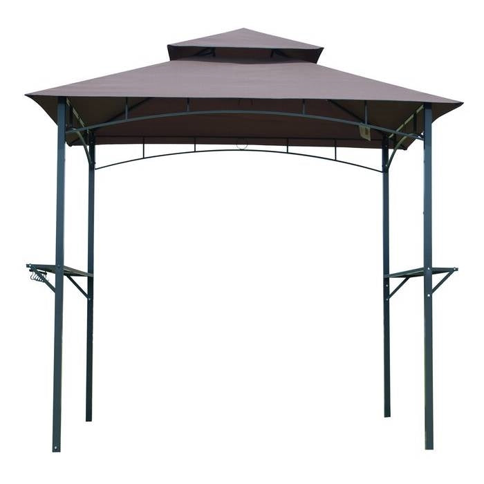 8-Ft x 5-Ft Steel Frame Outdoor Grill Gazebo with Vented Canopy-1