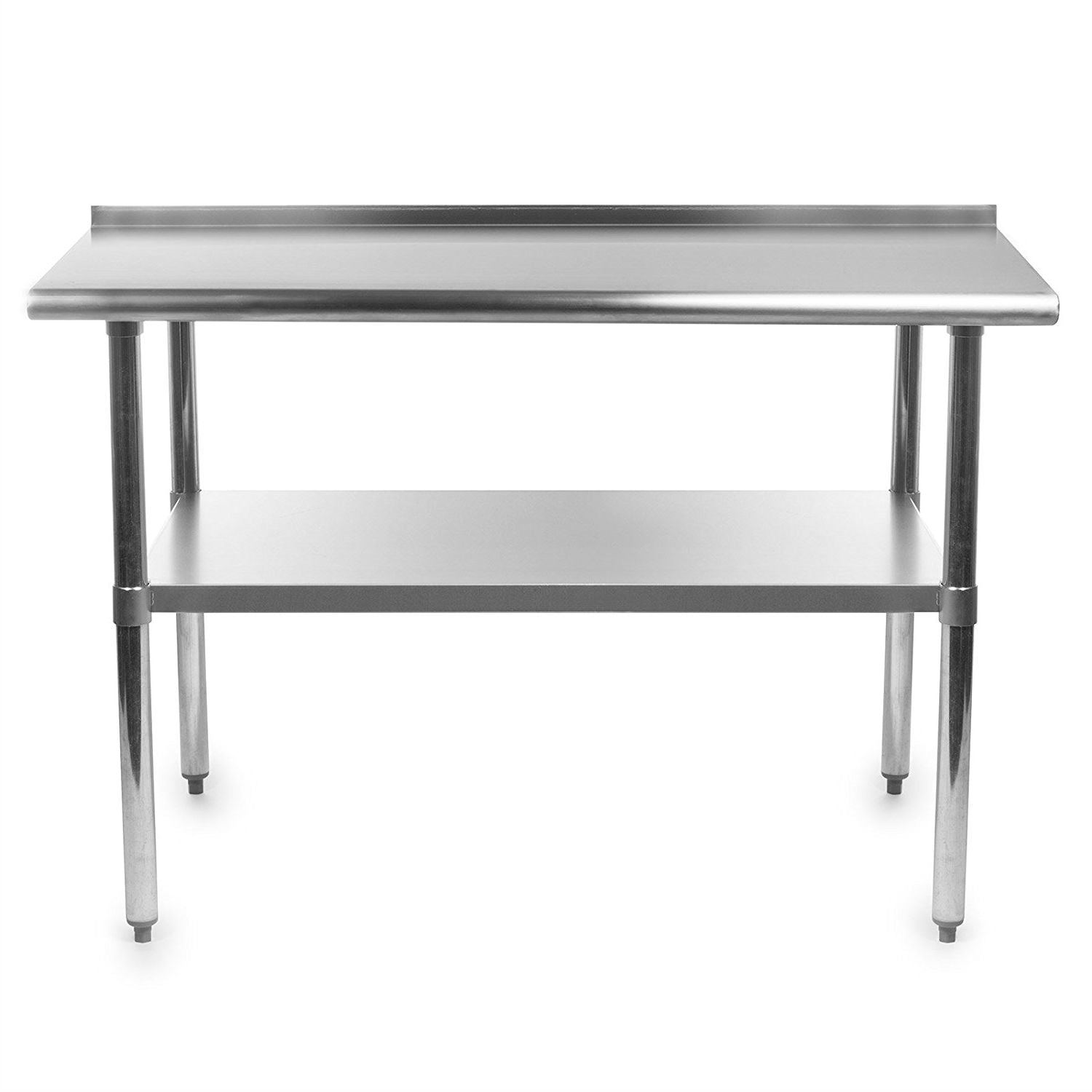 Heavy Duty 48 x 24 inch Stainless Steel Kitchen Prep Work Table with Backsplash-0