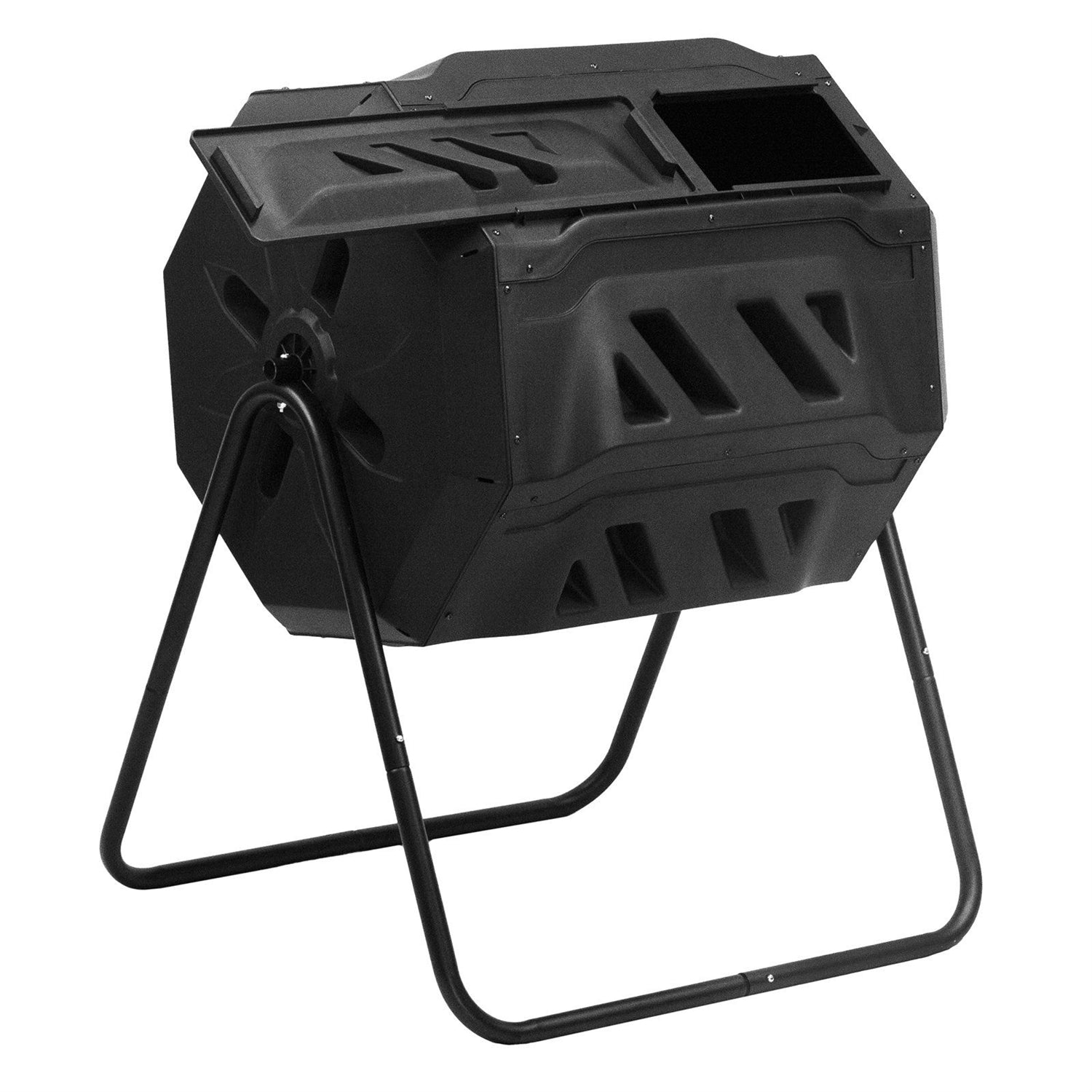 Outdoor Garden 5.7 Cubic Ft Rotating Composting Bin Tumbler-0