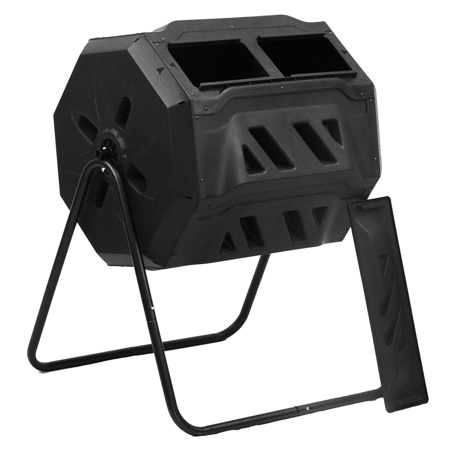 Outdoor Garden 5.7 Cubic Ft Rotating Composting Bin Tumbler-2