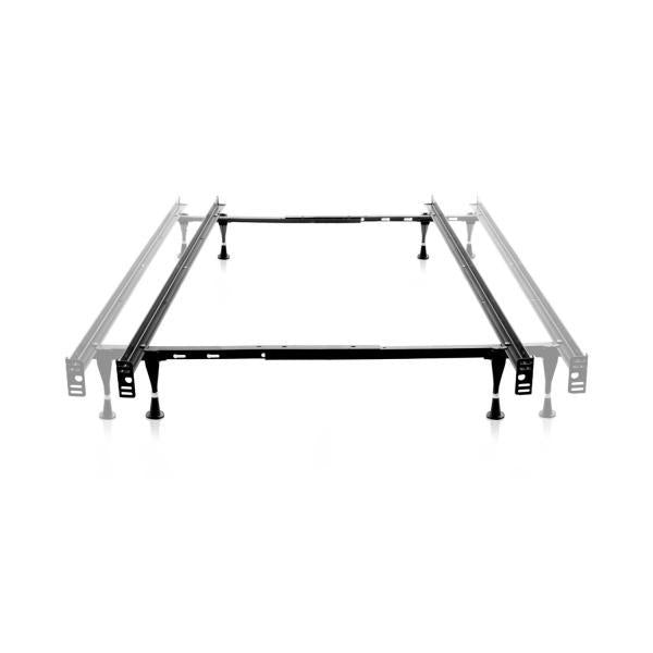 Twin / Full Bed Frame with Smooth-Glide Legs and Headboard Brackets-1