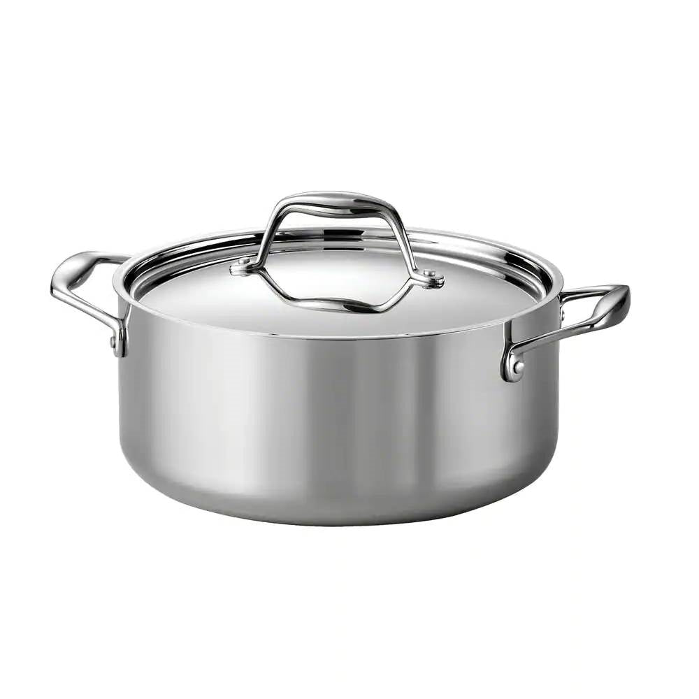 5-Quart Stainless Steel Dutch Oven with Lid - Oven and Cooktop Safe-1