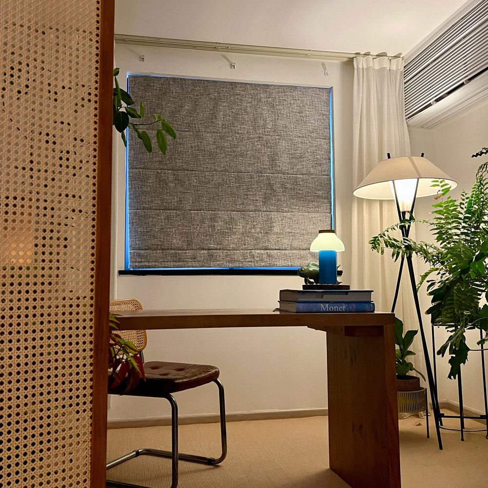 Gabriel Linen Blackout Roman Shade