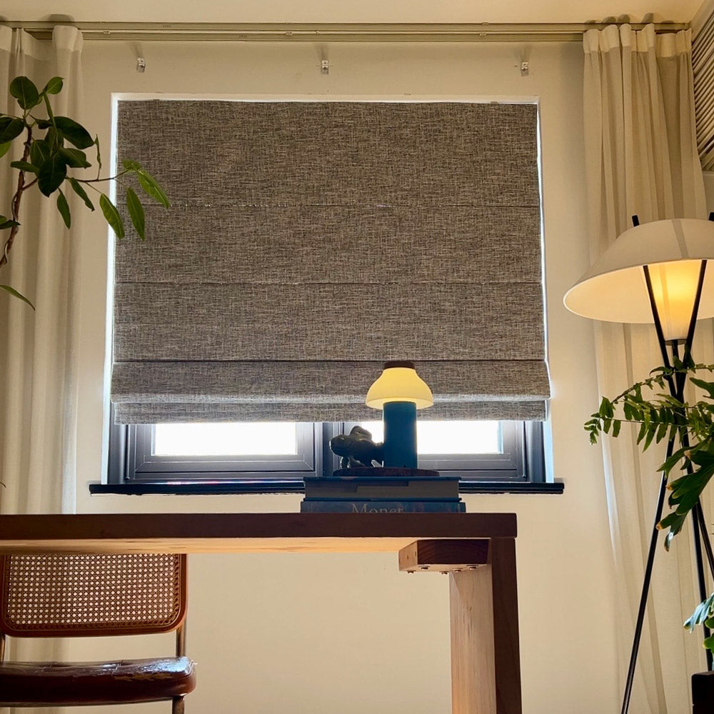Gabriel Linen Blackout Roman Shade