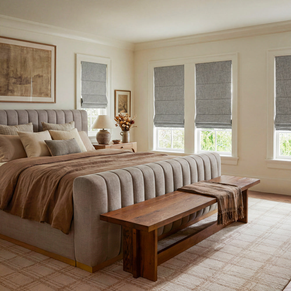 Gabriel Linen Blackout Roman Shade