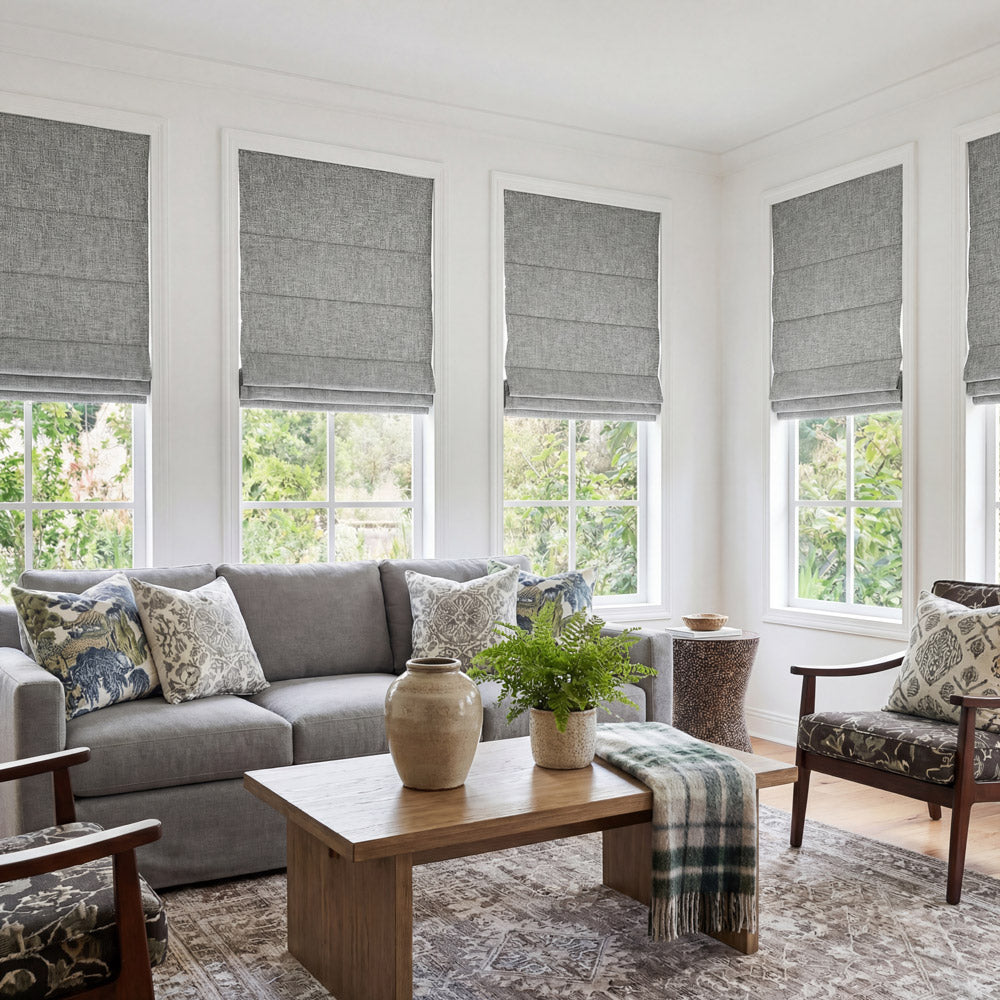 Gabriel Linen Blackout Roman Shade