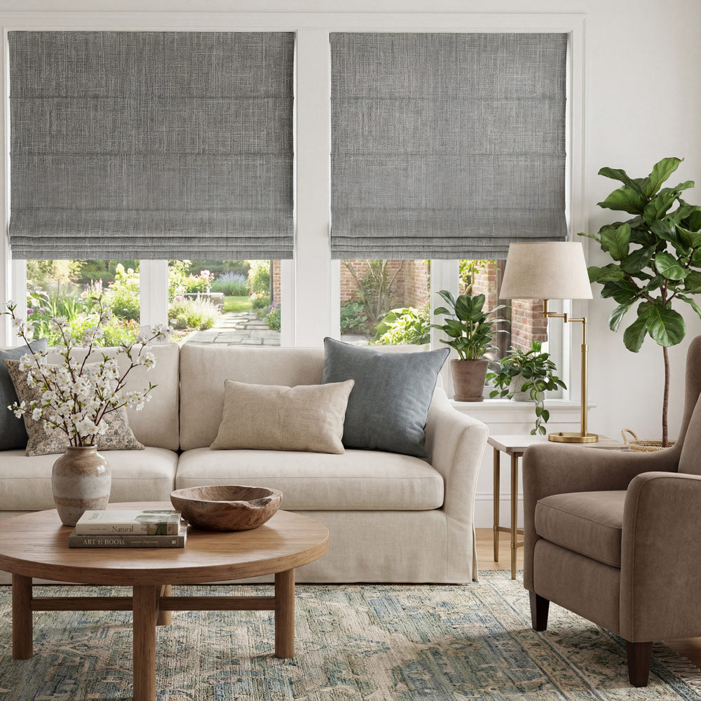 Gabriel Linen Blackout Roman Shade