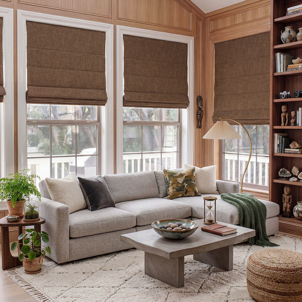 Gabriel Linen Blackout Roman Shade