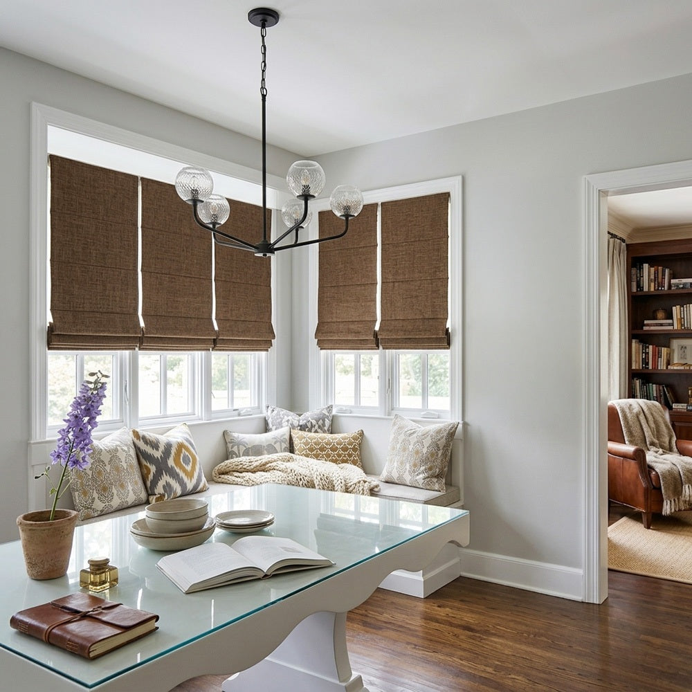 Gabriel Linen Blackout Roman Shade