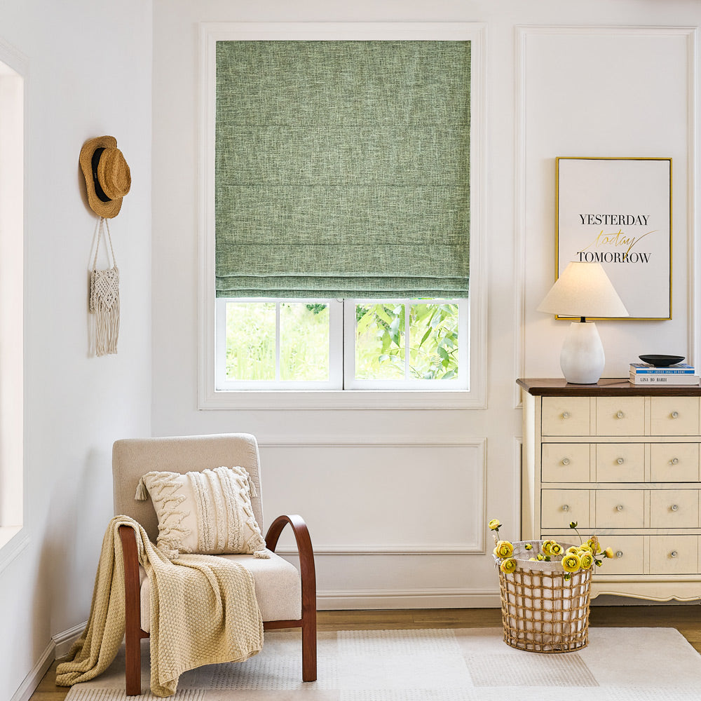 Gabriel Linen Blackout Roman Shade