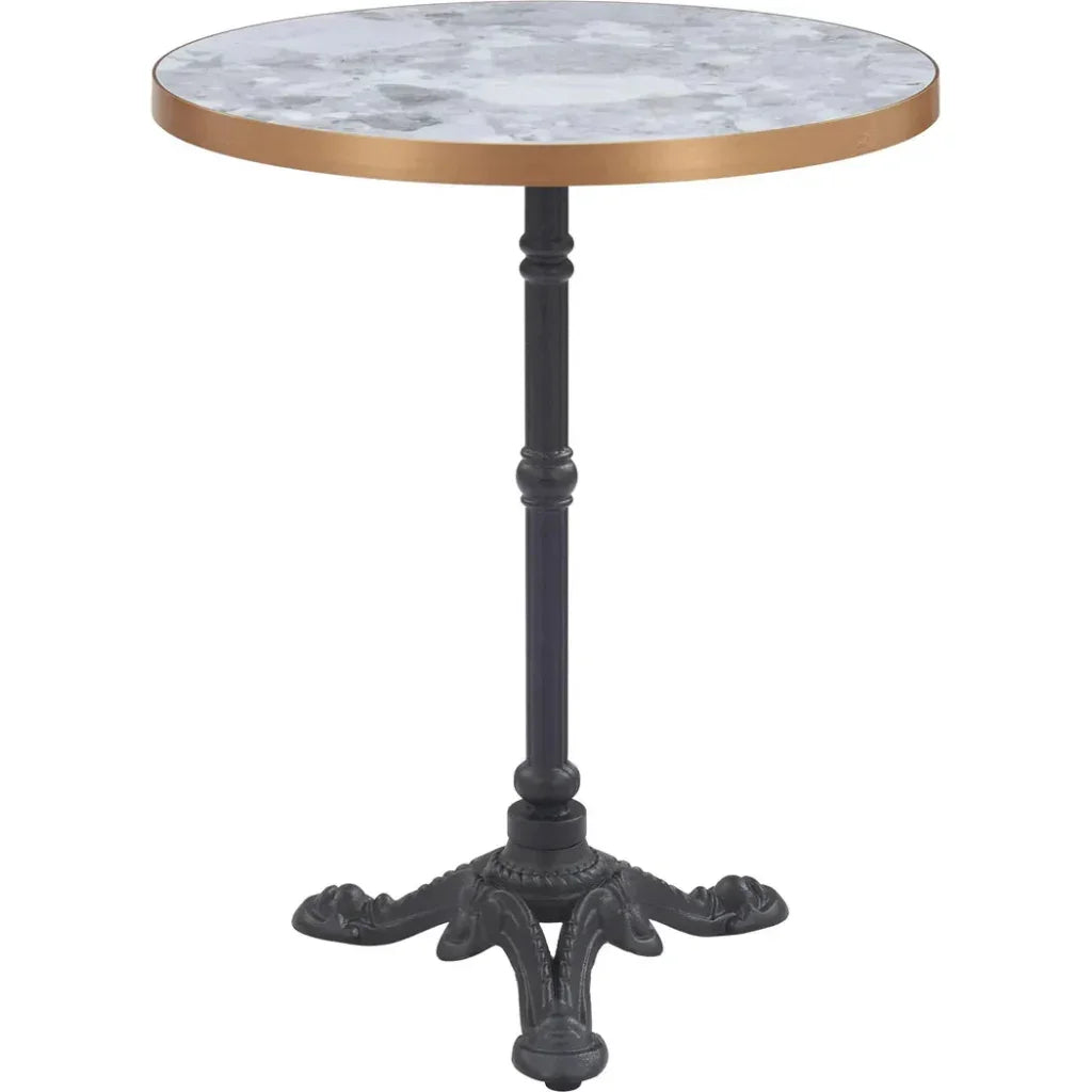 Gazebo Wood and Metal Round Dining Table