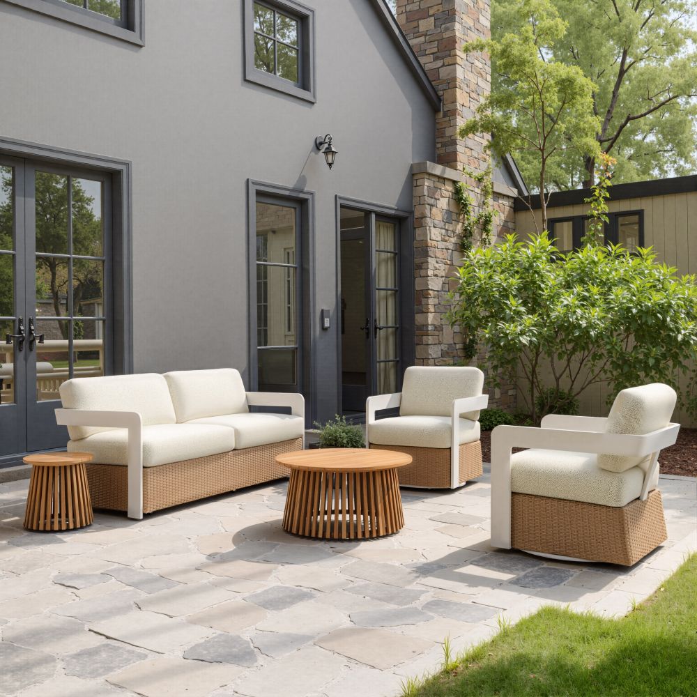 Gelo Olefin Fabric Outdoor Sofa
