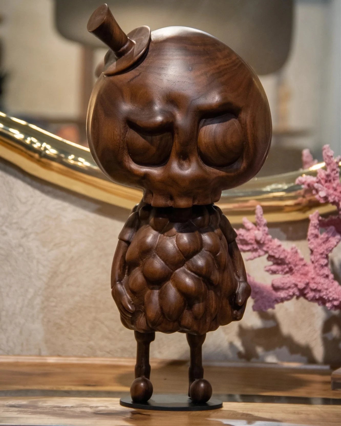 Handcrafted Tycoco Wooden Sculpture - 15" Tall