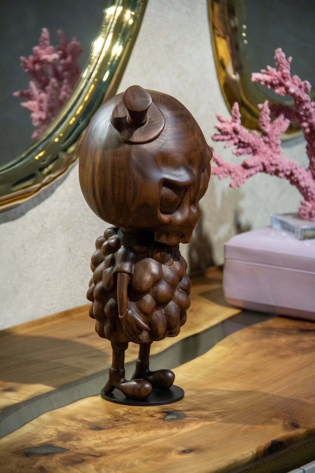 Handcrafted Tycoco Wooden Sculpture - 15" Tall