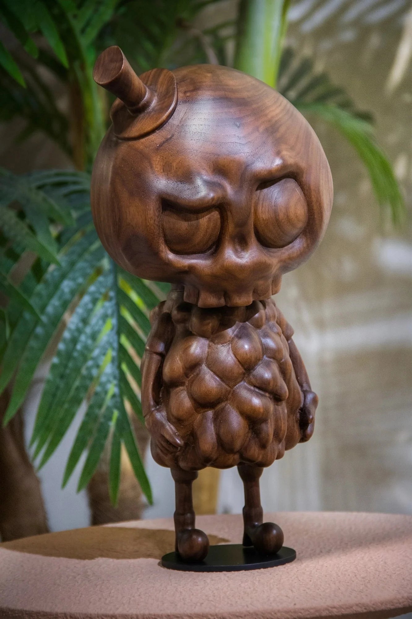 Handcrafted Tycoco Wooden Sculpture - 15" Tall