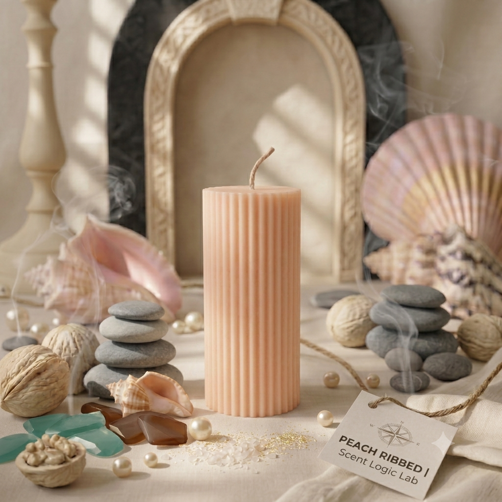 Ribbed Short Candle | Effortless Home Decor
