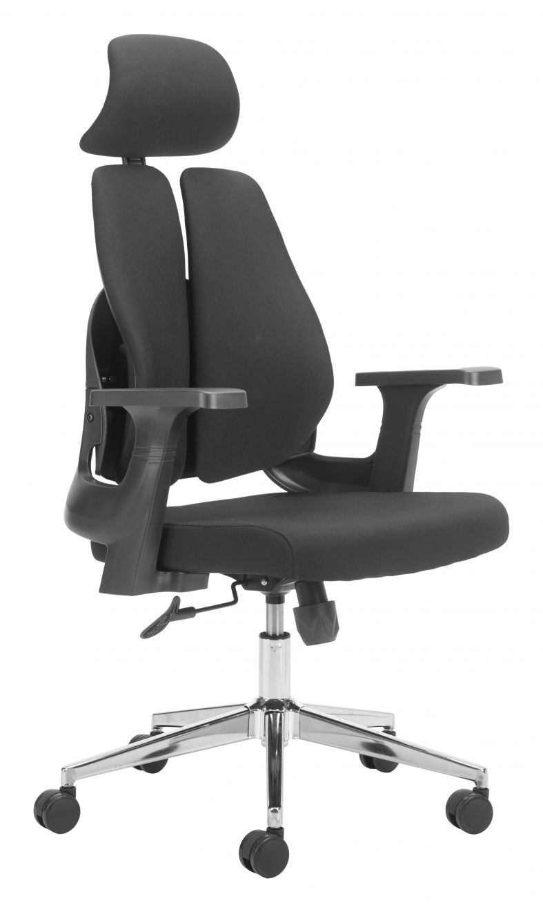 Genric Black Mesh Fabric Office Chair