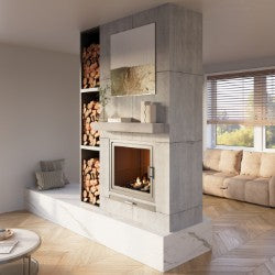 Barn Beam Fireplace Mantel Shelf