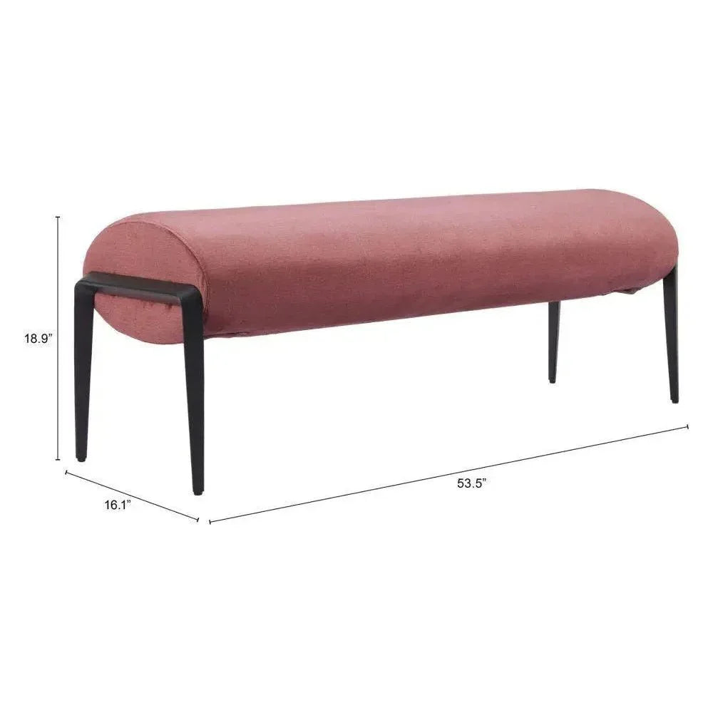 Glatt Wood and Steel Brown Bench