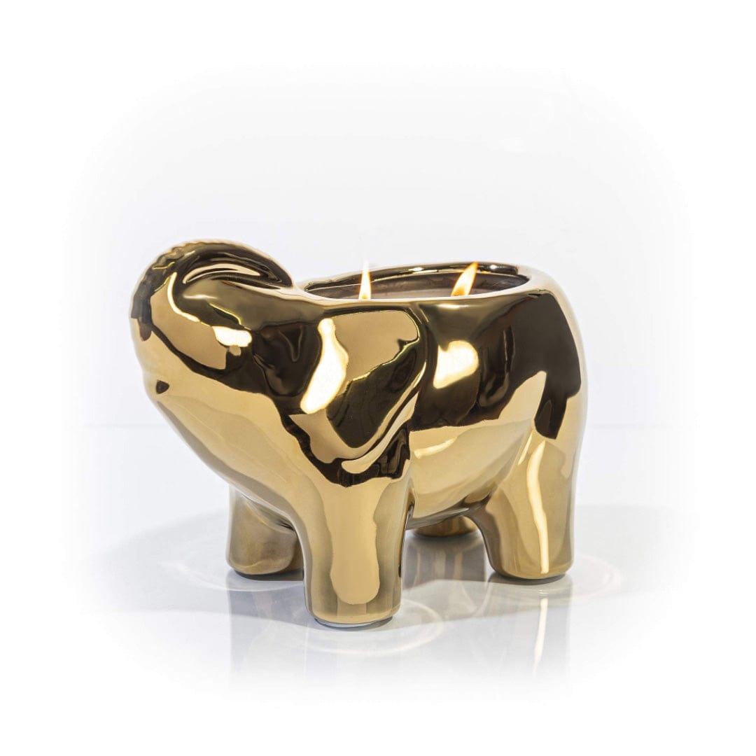 Gold Elephant Candle-0
