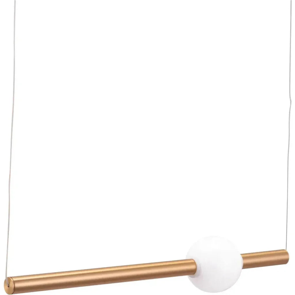 Golden Pendant Adeo Ceiling Lamp Brass