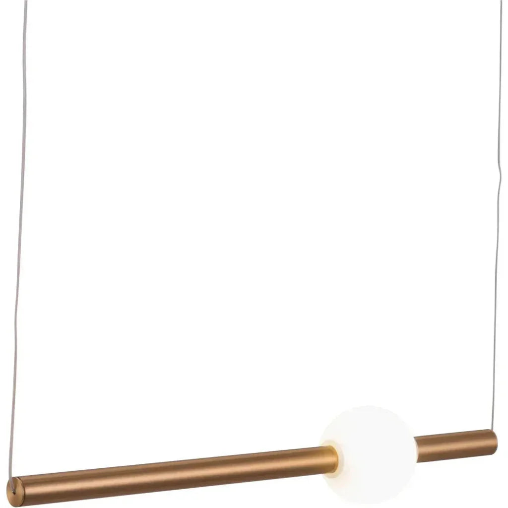 Golden Pendant Adeo Ceiling Lamp Brass